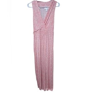Motherhood‎ Maternity Pink Sleeveless V-Neck Wrap Dress Size Medium